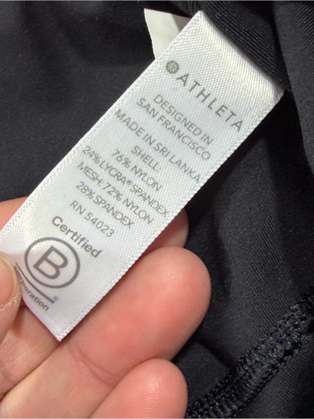 Athleta Lightning 7/8 Tight leggings in black size small - Picture 5 of 6